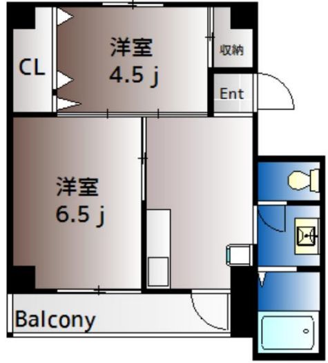 岡山市北区御津国ケ原のマンションの間取り