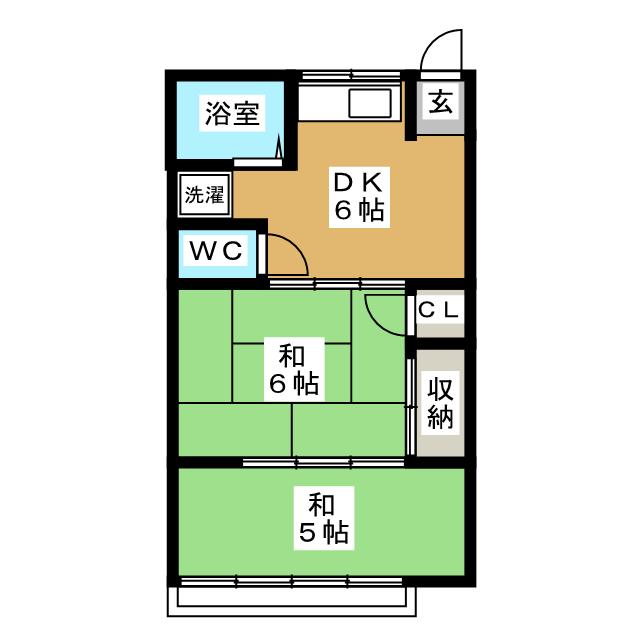 コーポ中山の間取り