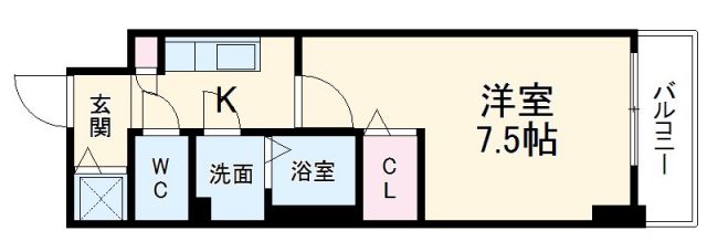 エスリード新栄プライムの間取り