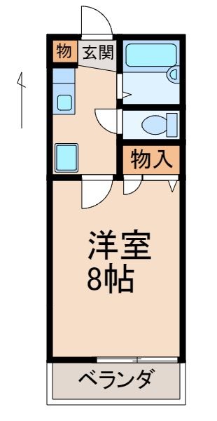 ヴィラ・サンライズＡ ＮＯＲＴＨの間取り