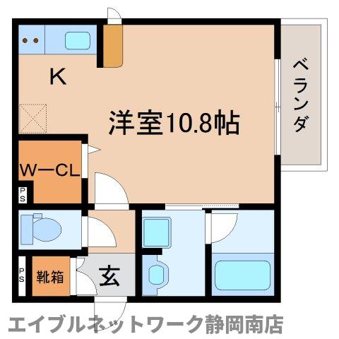 静岡市駿河区馬渕のマンションの間取り