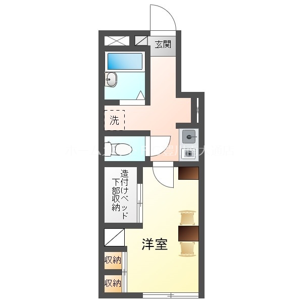 レオパレス喜楽来の間取り