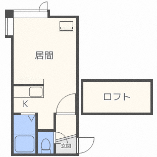 札幌市清田区清田三条のアパートの間取り