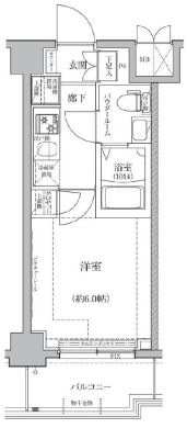 川崎市川崎区旭町のマンションの間取り