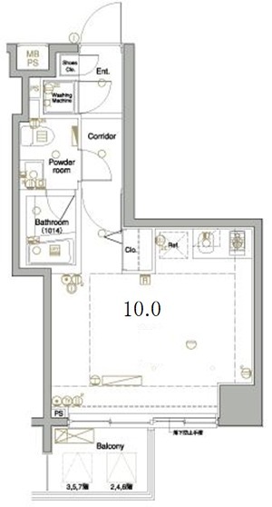 LA.XEBEC東十条の間取り