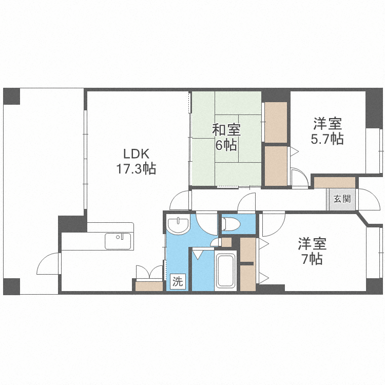 コアマンション土井ネクステージの間取り