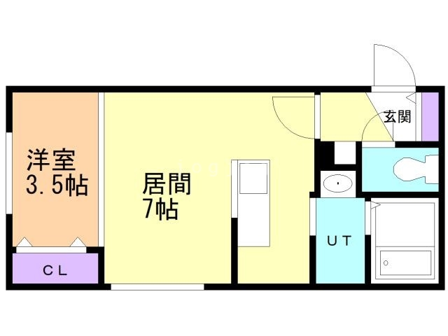 札幌市中央区北八条西のマンションの間取り