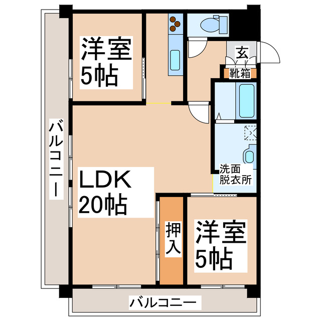 ダイアパレス京町台の間取り