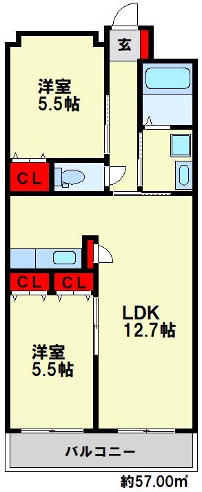 リード大手町の間取り