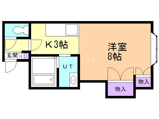 札幌市白石区菊水七条のマンションの間取り