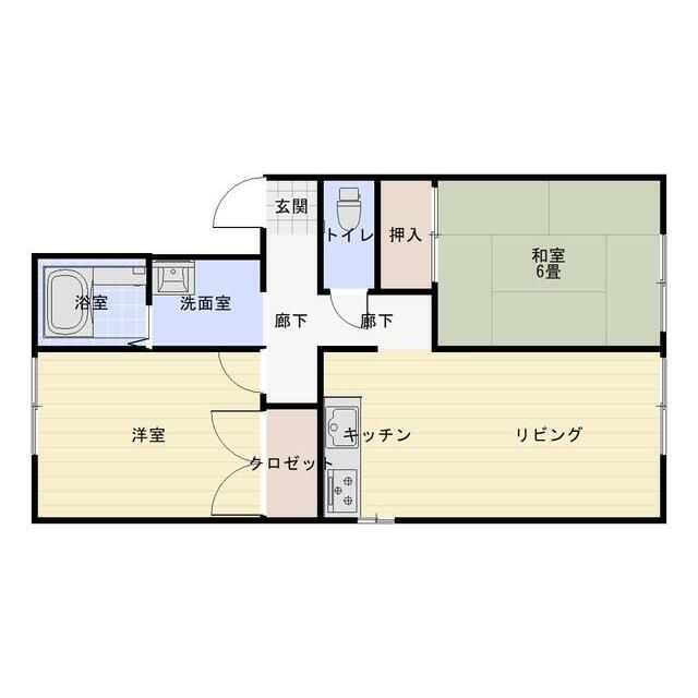 姶良市加治木町反土のアパートの間取り