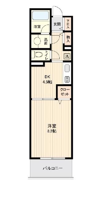 横浜市都筑区茅ケ崎中央のマンションの間取り