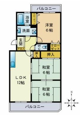 サンシャイン和白IIの間取り