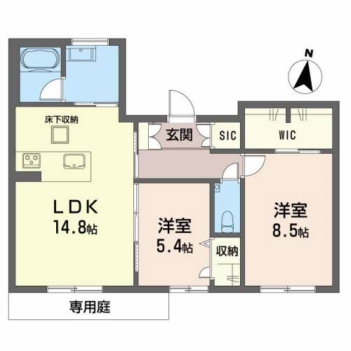 シャーメゾン谷山駅前の間取り