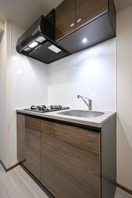 キッチン　システムキッチン（2口ガスコンロ）