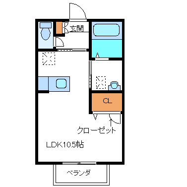 ハウス深沢　Ａ棟の間取り