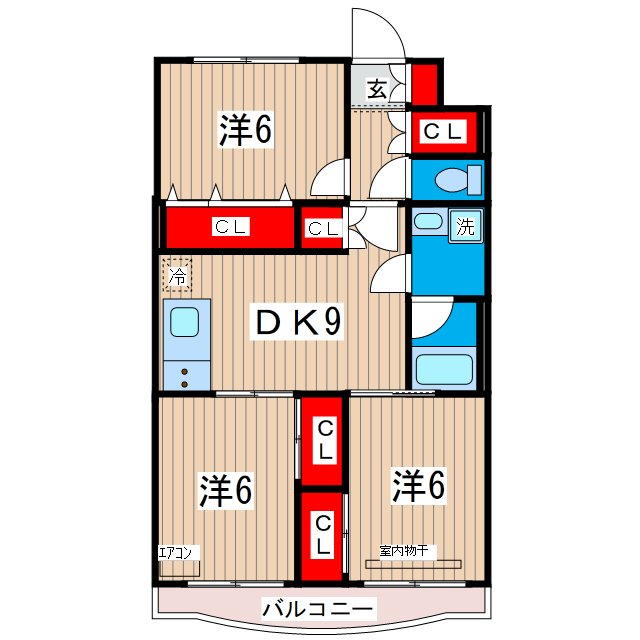 プラムマンションの間取り