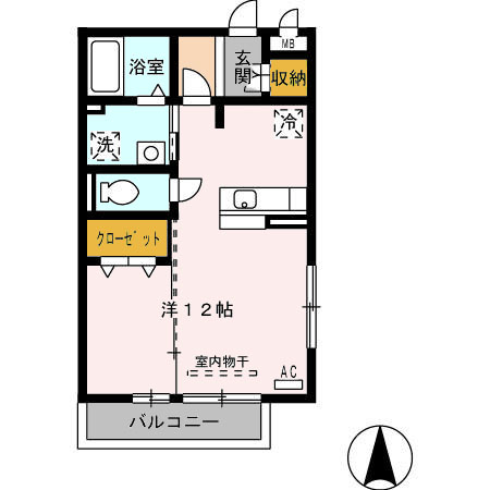 セジュール北島の間取り