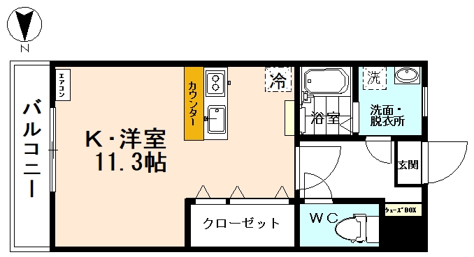 ラフィネ五福の間取り