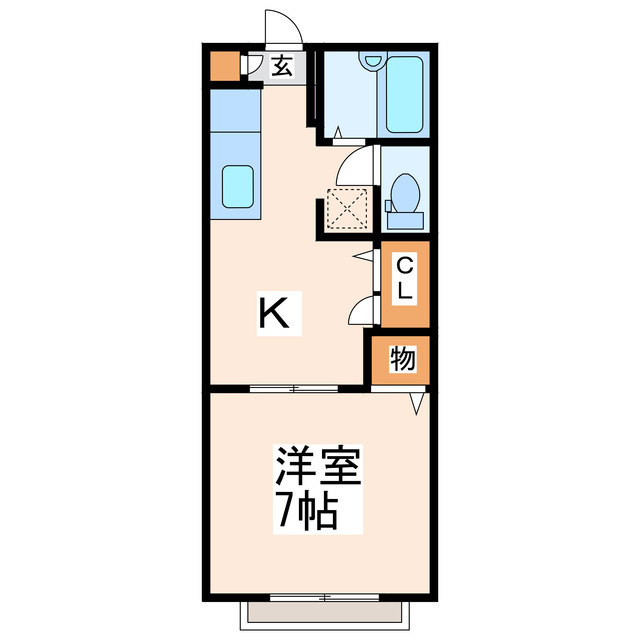 エントピア松橋Aの間取り