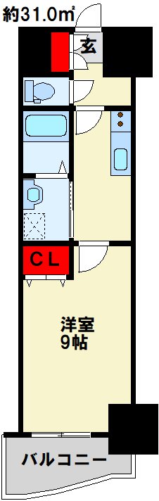 【ロイヤルノースナインの間取り】