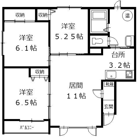 Mハーモニーの間取り