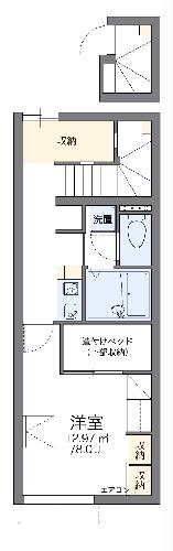 レオパレス東芳賀の間取り