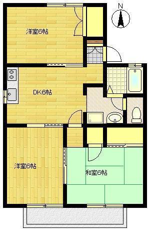 セジュール北園の間取り