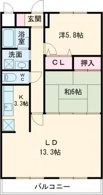 名張市桜ケ丘のマンションの間取り