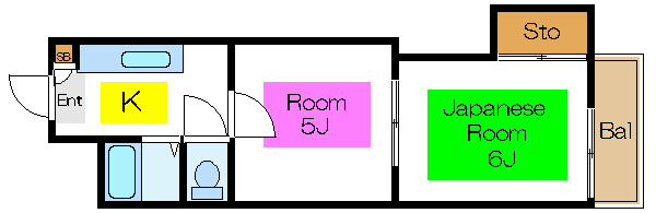 【ステイツ東興の間取り】