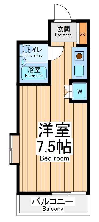 府中市府中町のマンションの間取り