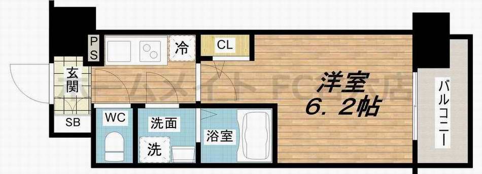 エスリード梅田グレイスの間取り写真