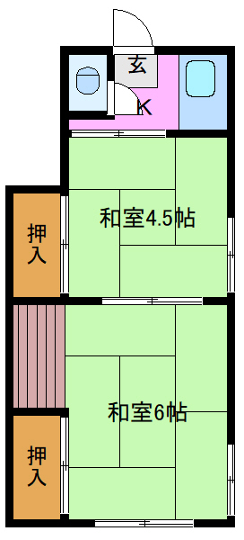 墨田区東向島のアパートの間取り