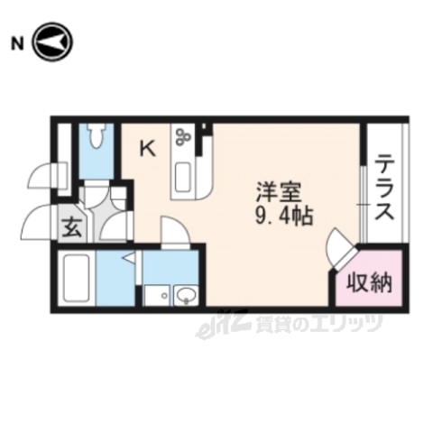 【香芝市北今市のアパートの間取り】