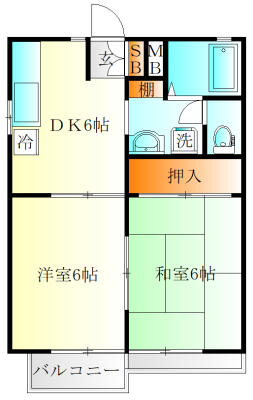 ハイネス白楽の間取り