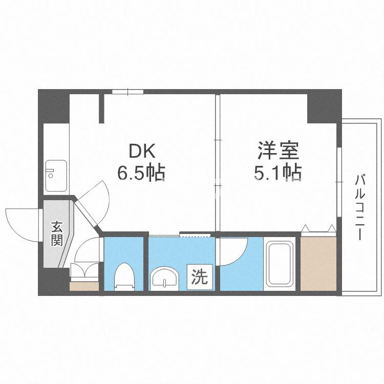 【ZEUS難波CUBEの間取り】