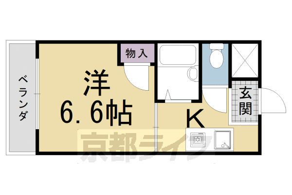 Ｓｔａｂｌｅ伏見竹田の間取り