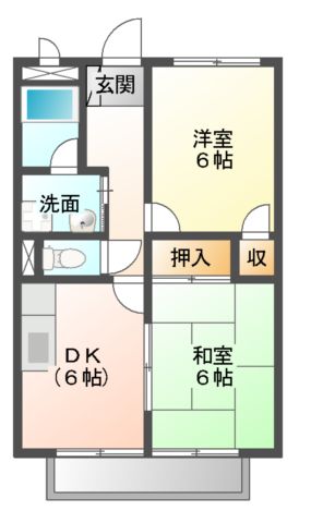 ムーンリバー　A棟の間取り