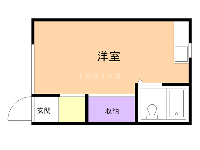 旭川市春光台一条のアパートの間取り