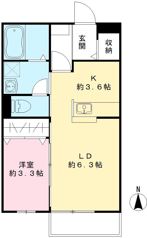 エクセルドミール　Ｃの間取り