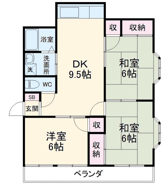 【さいたま市中央区下落合のマンションの間取り】