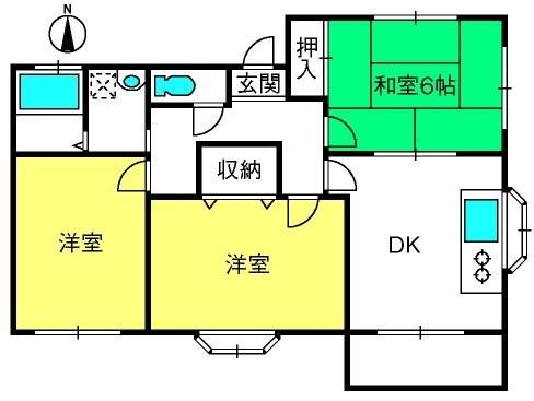 サニーフラットPart1の間取り