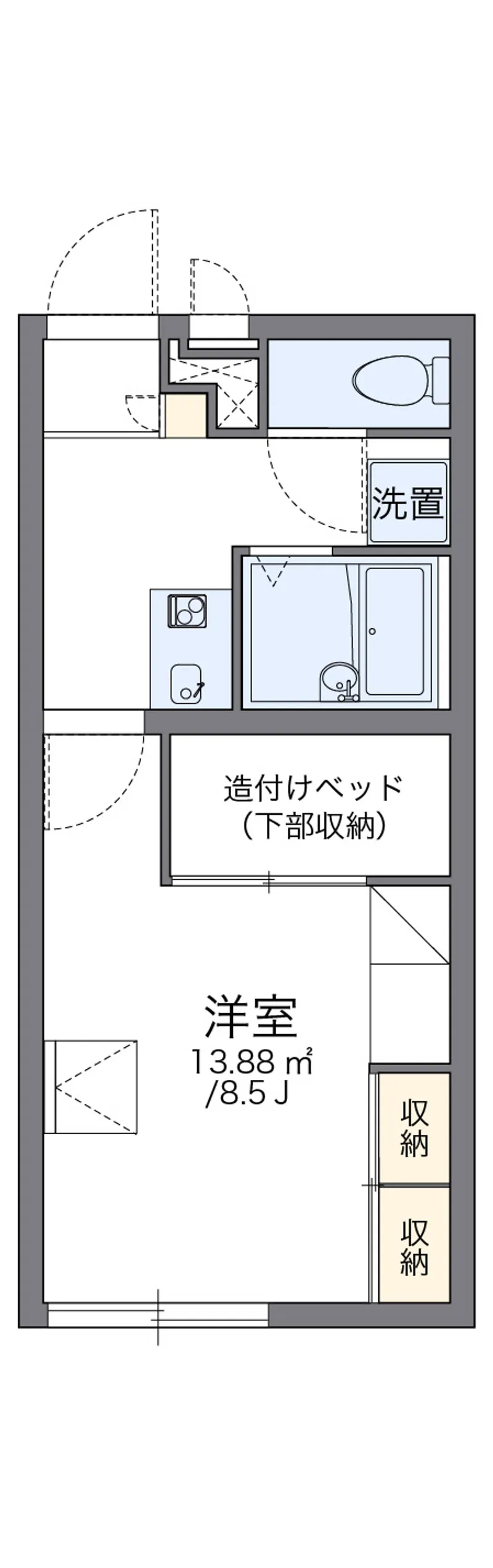 レオパレス港の間取り