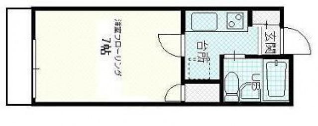 広島市安佐南区中筋のアパートの間取り