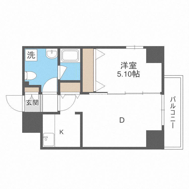 シティコート北１条の間取り