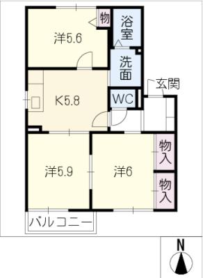 ソルクレスト元町の間取り