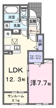 【シャルマン　コリーヌの間取り】