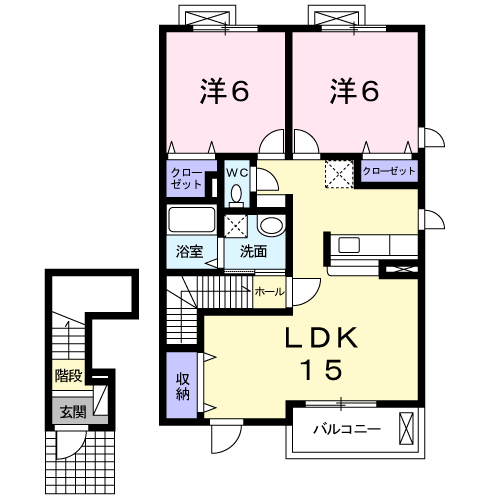 フィオーレ　ミリオーネの間取り