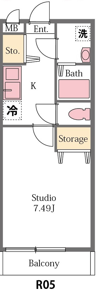 比企郡小川町大字小川のアパートの間取り