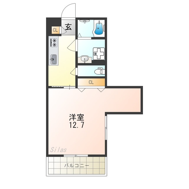 守口市八雲北町のアパートの間取り